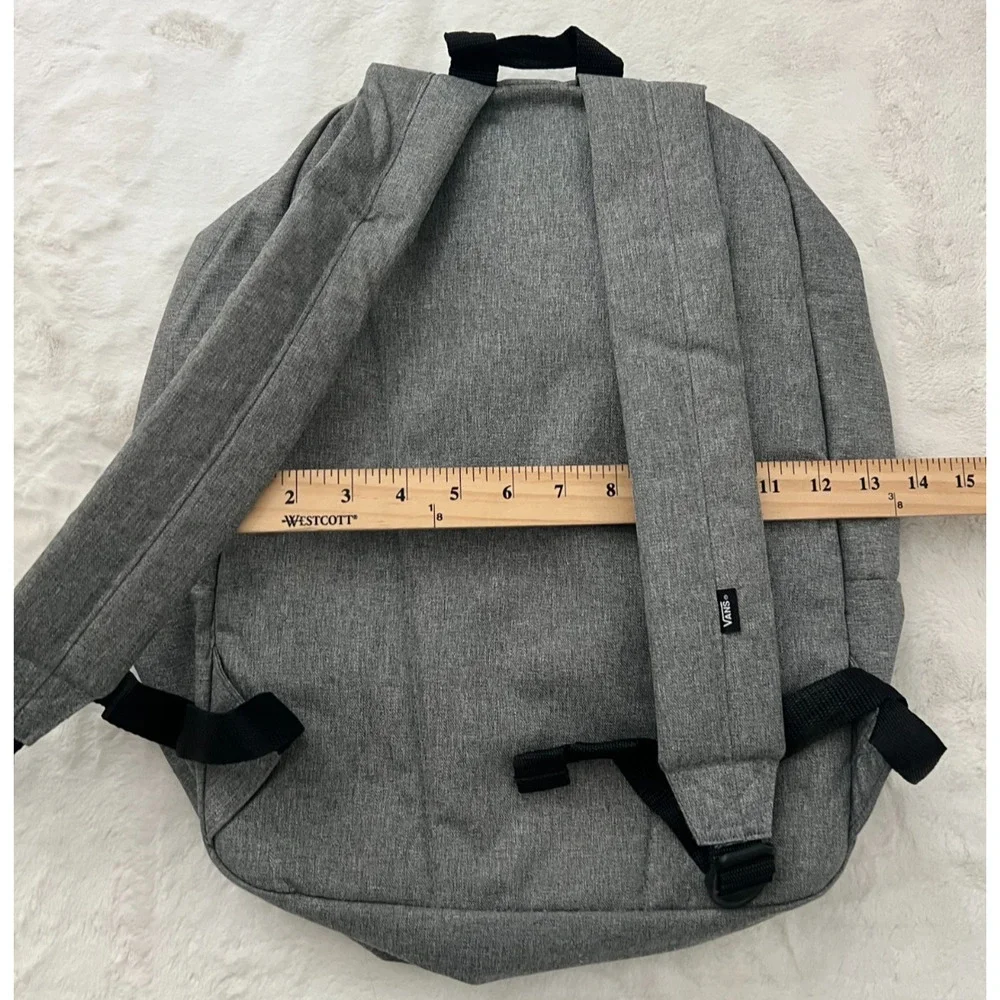 Vans Off The Wall Backpack Gray Checkered Lining Padded Straps School Bag